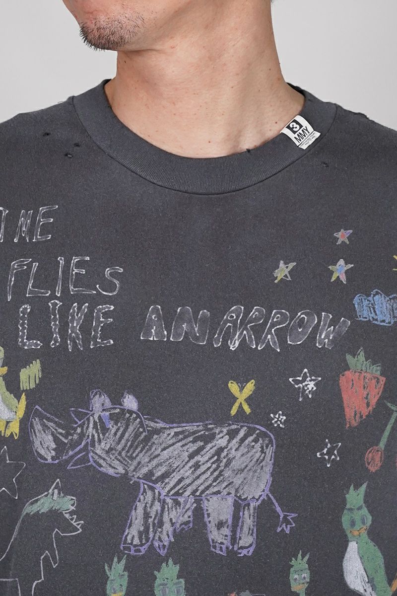 Maison MIHARA YASUHIRO(メゾン ミハラヤスヒロ) Kids Doodle Printed T-shirt キッズドゥードゥルプリントTシャツ J16TS831