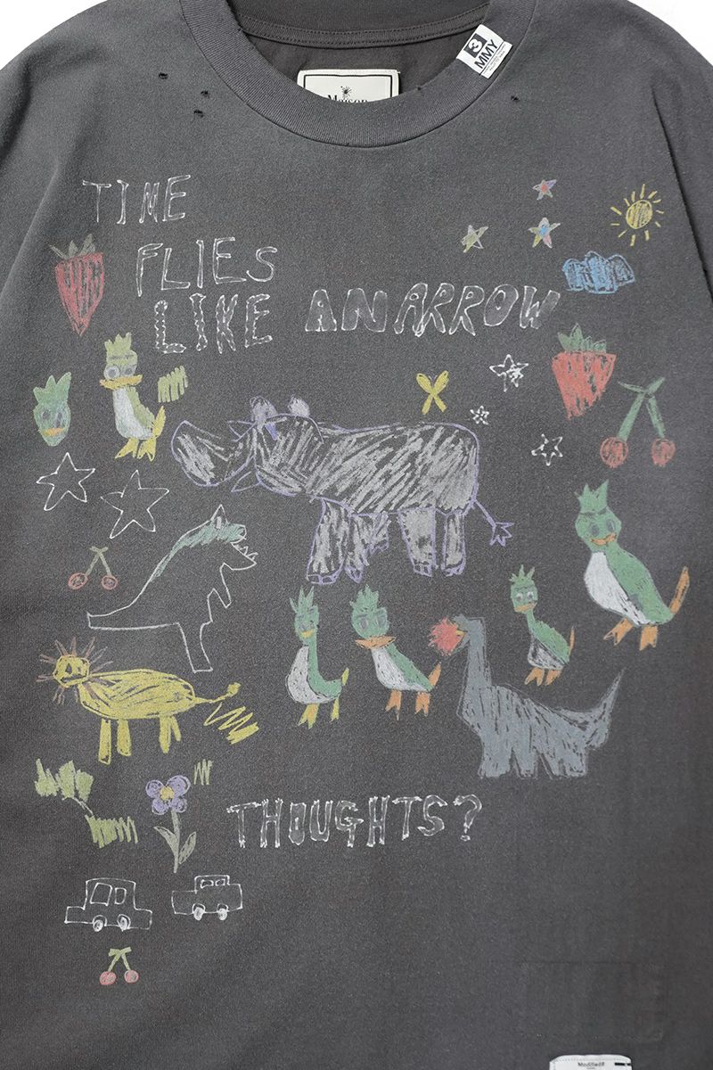 Maison MIHARA YASUHIRO(メゾン ミハラヤスヒロ) Kids Doodle Printed T-shirt キッズドゥードゥルプリントTシャツ J16TS831