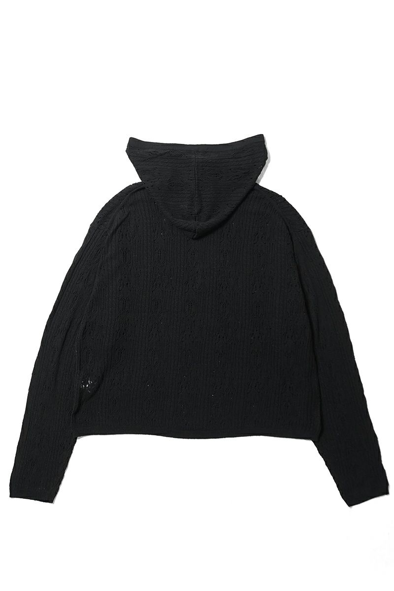 KAMIYA(カミヤ) Silk Lace Knit Hoodie シルクレースニットフーディー G16HD060