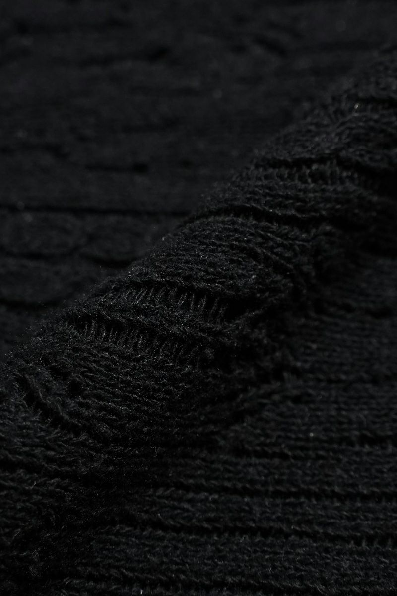 KAMIYA(カミヤ) Silk Lace Knit Hoodie シルクレースニットフーディー G16HD060