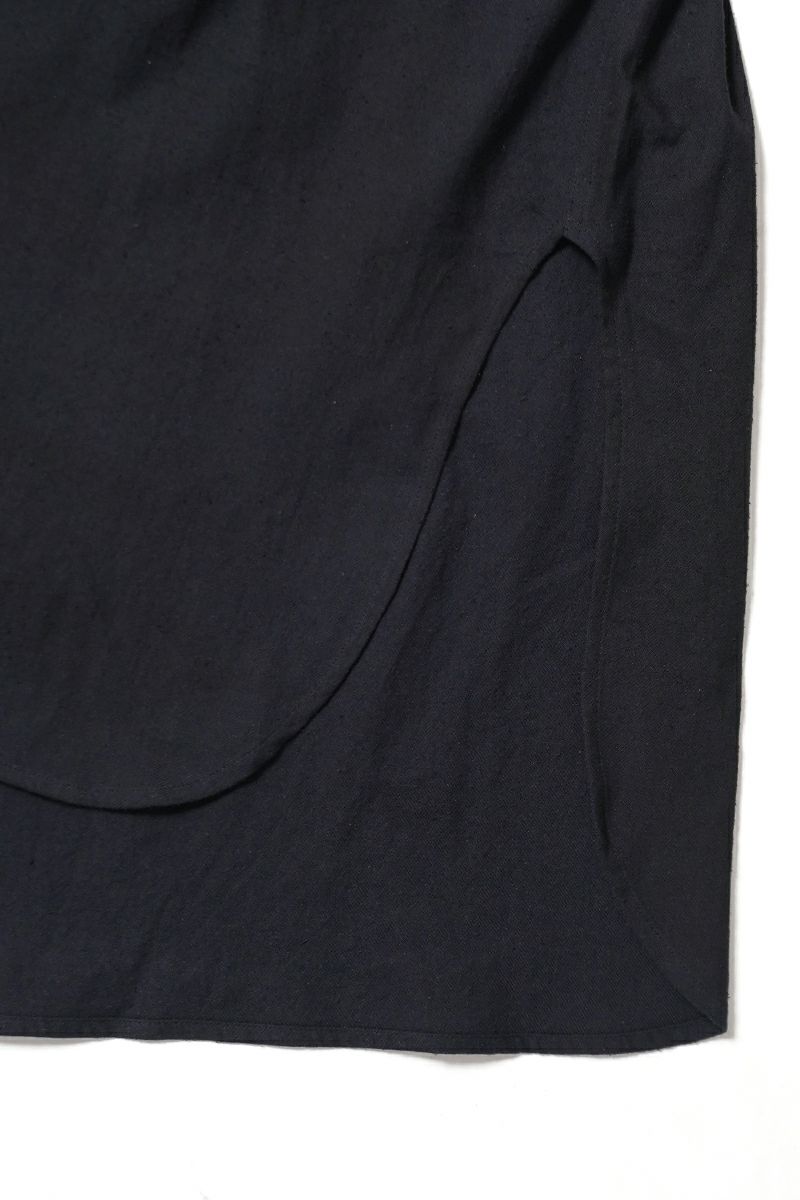 KAMIYA(カミヤ) Ash Fade Drawstring Cuff Shirt アッシュフェードドローストリングカットシャツ G16SH049