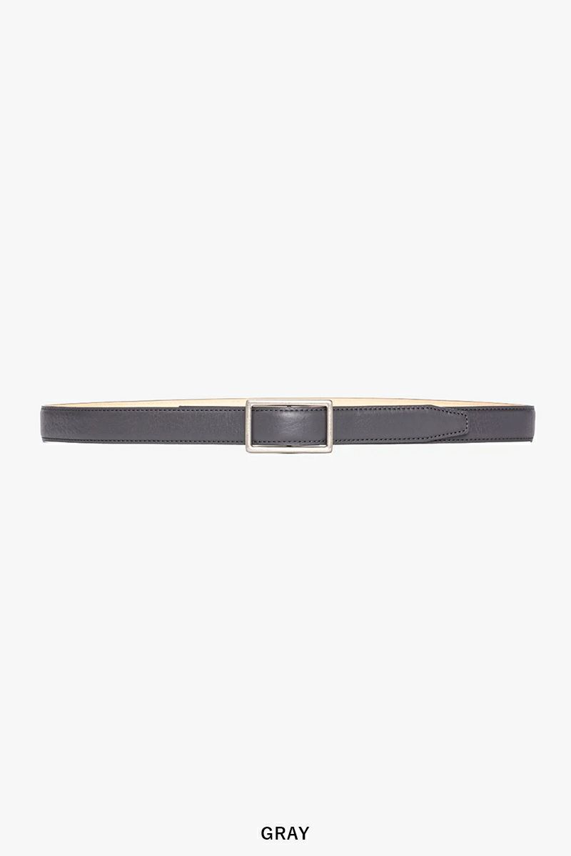 Graphpaper(グラフペーパー) Graphpaper Holeless Leather Classic Narrow Belt グラフペーパー ホールレスレザークラシックナローベルト GU261-90560B