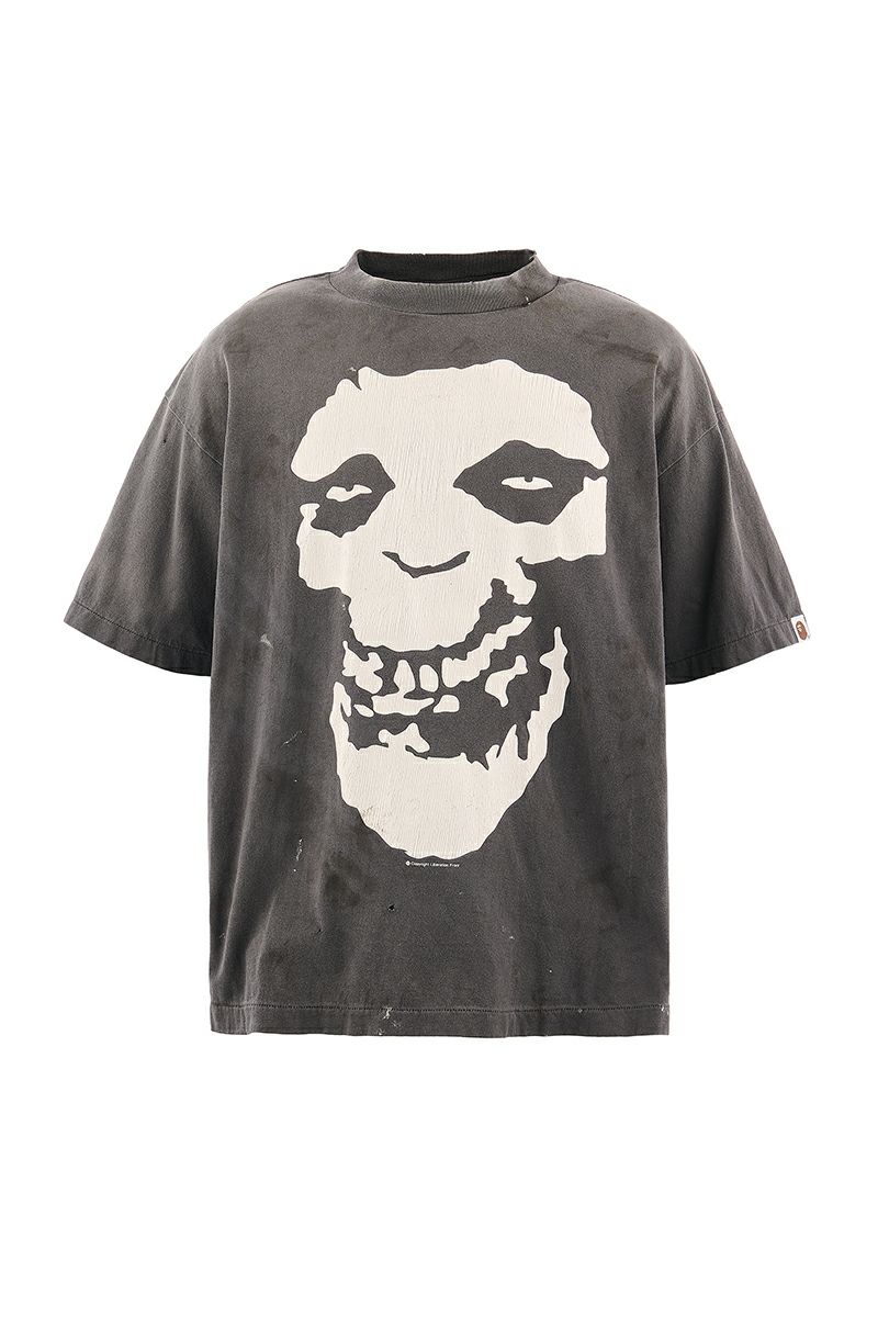 SAINT Mxxxxxx(セントマイケル) SM-MK8-0000-C49 / BAPE_SS T-SHIRT ALWAYS LOVE / BLACK ベイシングエイプTシャツ